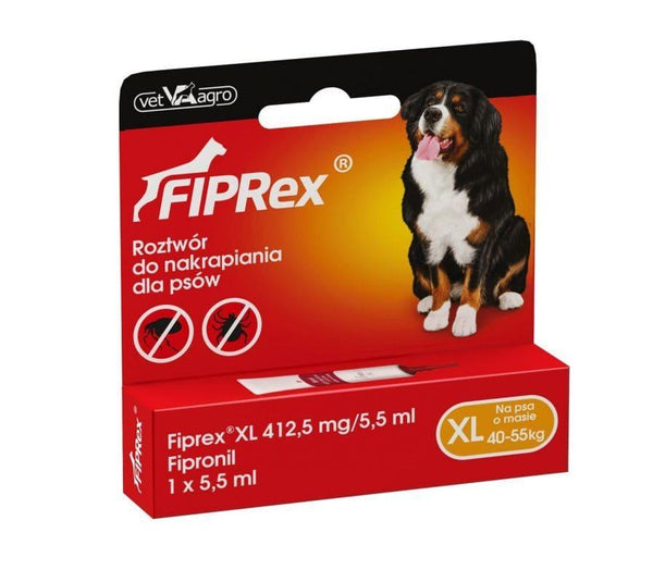 Fiprex XL Spot on supplies, spots on head for dogs 40-55 kg UK