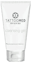 First wash of a tattoo, TATTOOMED, cleansing Gel UK