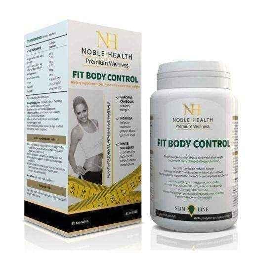 FIT BODY CONTROL Noble Health x 50 capsules, gym workout, weight loss programs UK