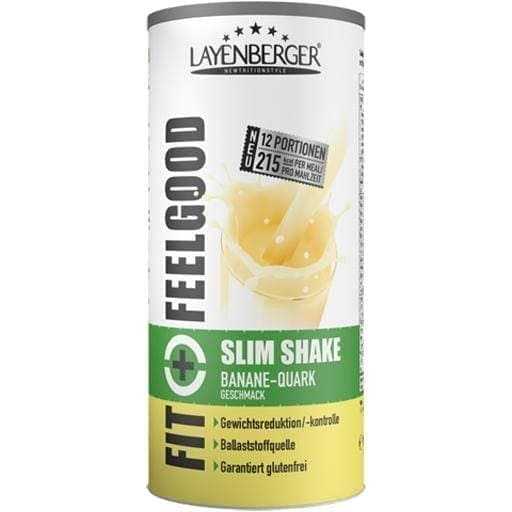 FIT + FEELGOOD Slim Shake Banana Quark Powder 396 g UK
