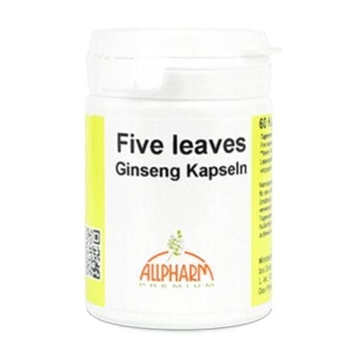 FIVE leaves Ginseng Allpharm Premium Capsules UK