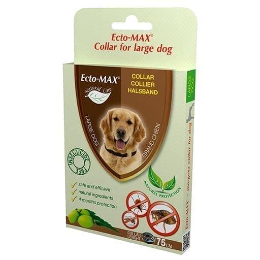 FLEA AND tick protection neck 75cm dog collar large Ecto-MAX UK