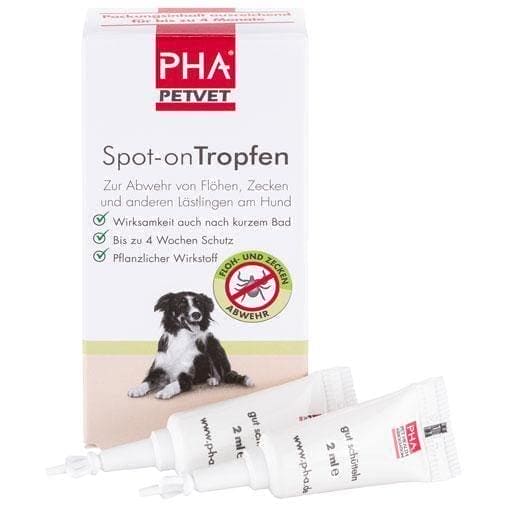 Flea repellent for dogs PHA spot-on drops UK