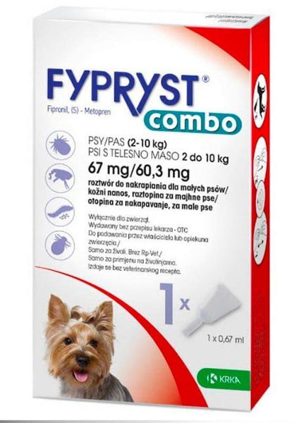 Flea treatment for dogs, Fyprist Combo, 2-10 kg UK