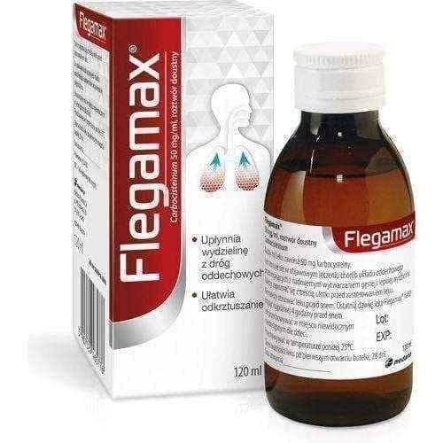 Flegamax syrup, carbocysteine, mucolytic effect UK