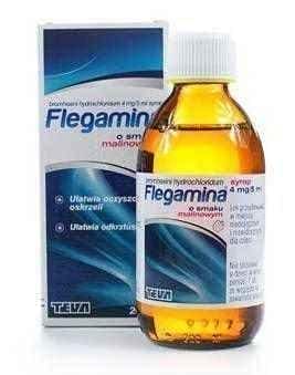 Flegamina 4mg / 5ml syrup, raspberry flavor 200ml UK