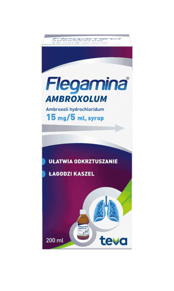 Flegamina ambroxolum 0,015 g/5ml 200ml UK