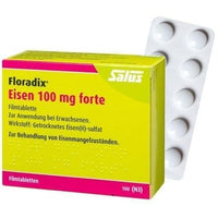 FLORADIX iron 100 mg forte film tablets UK