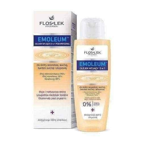 FLOSLEK EMOLEUM oil washing 2in1 skin rough, dry and atopic 200ml UK