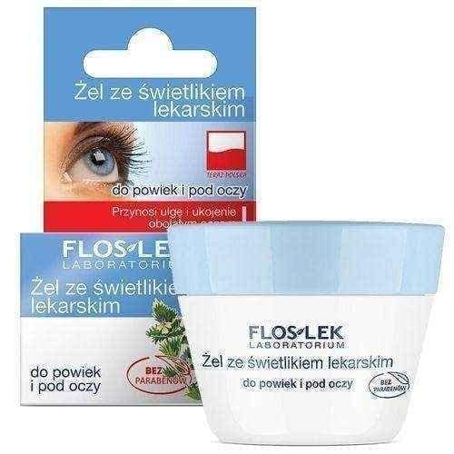 FLOSLEK Gel for eyelids and under the eyes with a skylight 10g UK