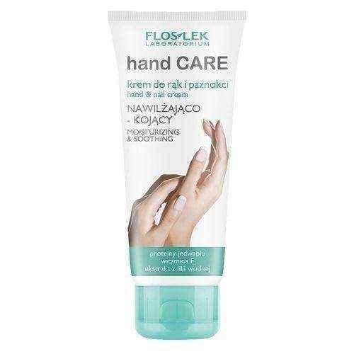 FLOSLEK moisturizing and soothing cream for hands and nails with silk proteins 100ml UK