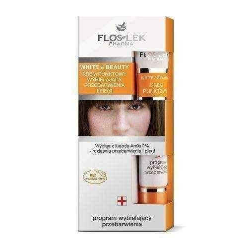 FLOSLEK White & Beauty whitening cream spot blemishes and freckles 20ml UK