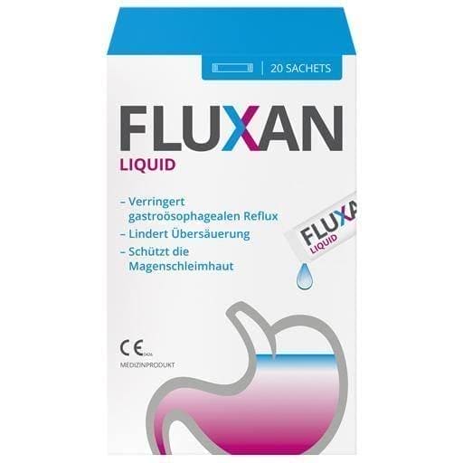 FLUXAN liquid sachet 20 pc burning sensation in stomach and nausea UK