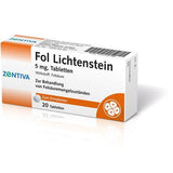 Folic acid deficiency, FOL Lichtenstein 5 mg tablets UK