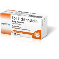 Folic acid deficiency, FOL Lichtenstein 5 mg tablets UK