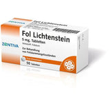 Folic acid deficiency, FOL Lichtenstein 5 mg tablets UK