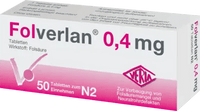 Folic acid deficiency, FOLVERLAN 0.4 mg tablets UK