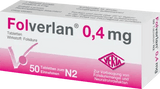 Folic acid deficiency, FOLVERLAN 0.4 mg tablets UK