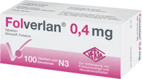 Folic acid deficiency, FOLVERLAN 0.4 mg tablets UK