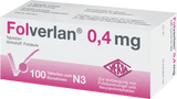 Folic acid deficiency, FOLVERLAN 0.4 mg tablets UK