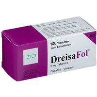 Folic acid, folic acid deficiency, DREISAFOL tablets UK