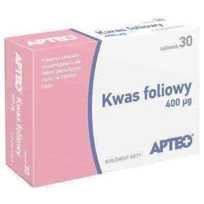 Folic acid tablets APTEO 400 μg x 30 UK