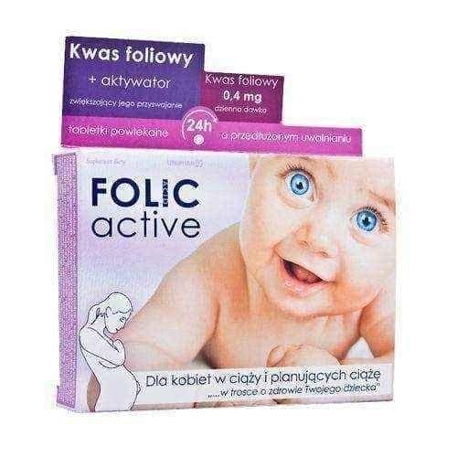 Folic ACTIVE x 30 tablets, folic acid UK
