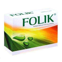 FOLIK 0.4mg x 60 tablets, folic acid benefits, folic acid vitamin, folic acid supplement UK