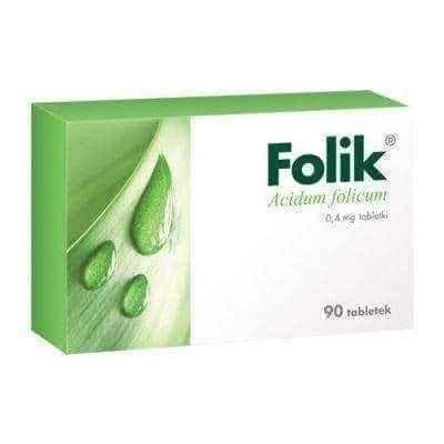 FOLIK 0.4mg x 90 tablets folic acid UK