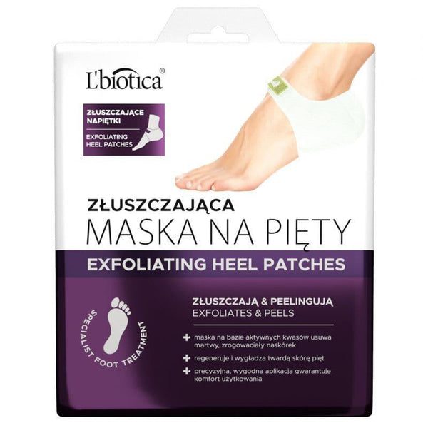 Foot and heel peeling mask, L'BIOTICA Exfoliating heel mask 18 g UK