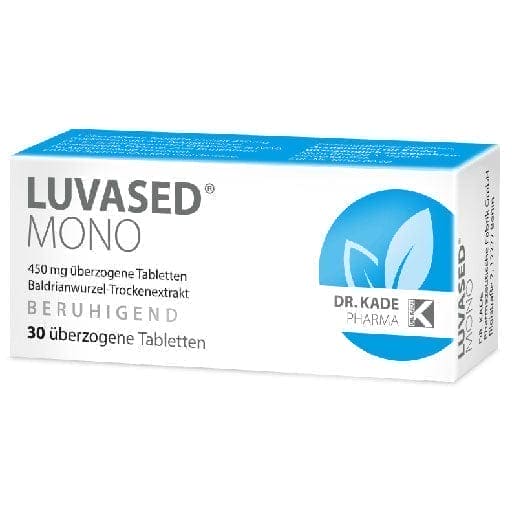 For calm and serenity, problems falling asleep, LUVASED mono-coated tablets UK