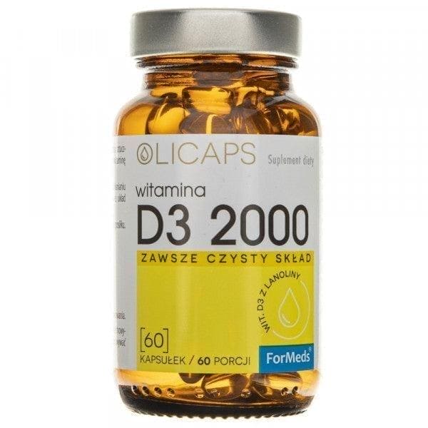 ForMeds OLICAPS Vitamin D3 2000 60 capsules UK