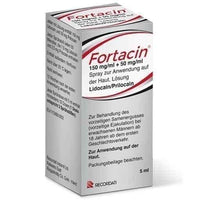 FORTACIN spray for applications also skin 5 ml lidocaine and prilocaine UK