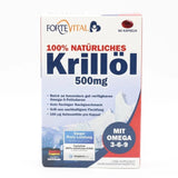 FORTEVITAL krill oil 500 mg, krill oil capsules, Antarctica, astaxanthin UK