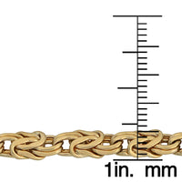 Fremada 10k Yellow Gold Byzantine Bracelet (7.5 inch) UK