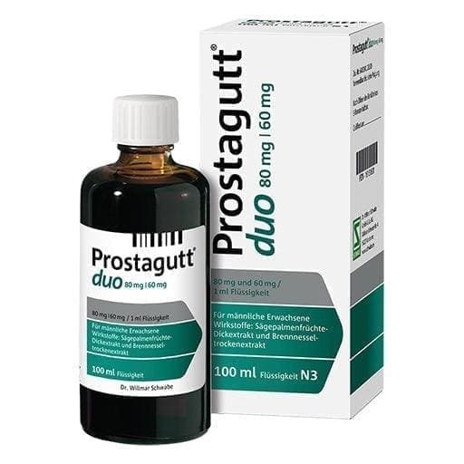 Frequent urination, PROSTAGUTT duo 80 mg-60 mg liquid UK