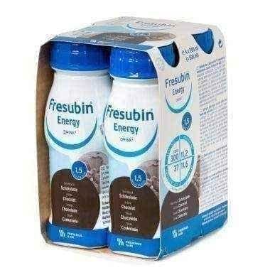 FRESUBIN ENERGY DRINK chocolate flavor 4 x 200ml UK