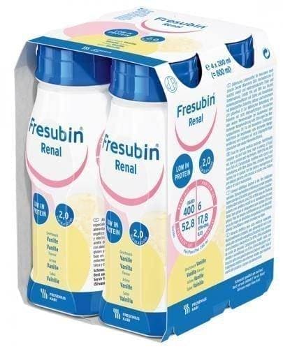 Fresubin Renal with vanilla flavor 4 x 200ml Fresubin drinks UK