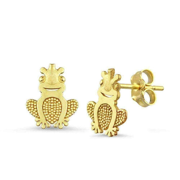 Frog stud earrings UK