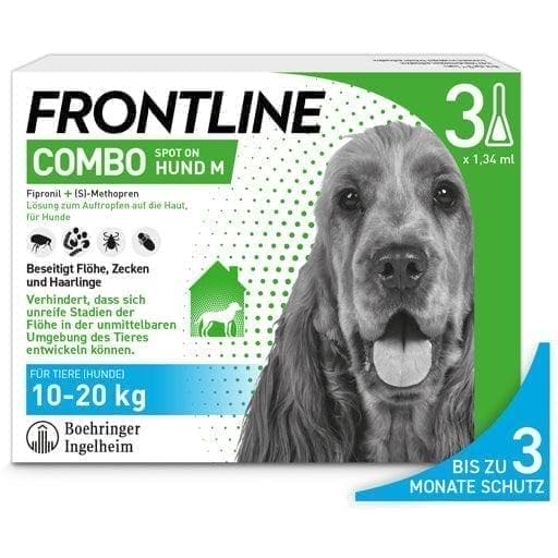 FRONTLINE Combo Spot on Hund M, Against ticks, fleas and biting lice in dogs UK