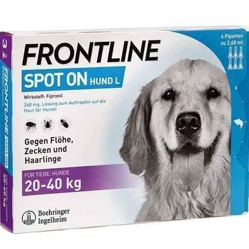 FRONTLINE Spot on H 40 solution for dogs 6 pc UK