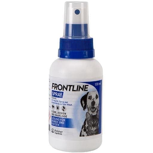 Frontline spray for dogs, cats- Ctenocephalides, Fipronil dogs, cats UK