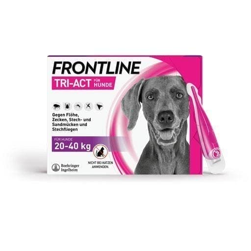 FRONTLINE Tri-Act solution for dripping for dogs 20-40kg UK