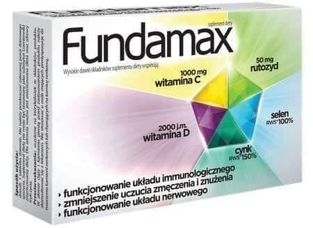 Fundamax, zinc, selenium, rutoside, vitamins C, D UK