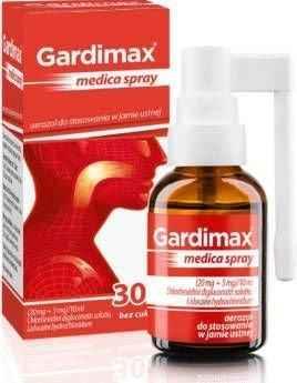 GARDIMAX MEDICA Spray 30ml, Children from 30 months+ throat infection UK