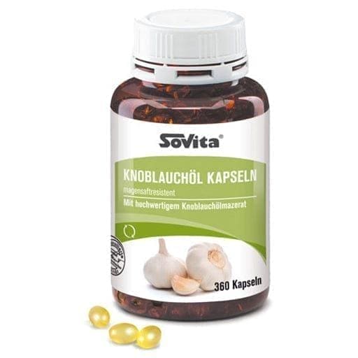 Garlic oil, SOVITA capsules, garlic macerate oil UK