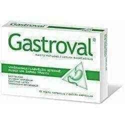 Gastroval x 15 capsules, digestive disorders UK