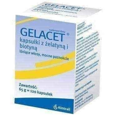 GELACET x 120 capsules, biotin UK