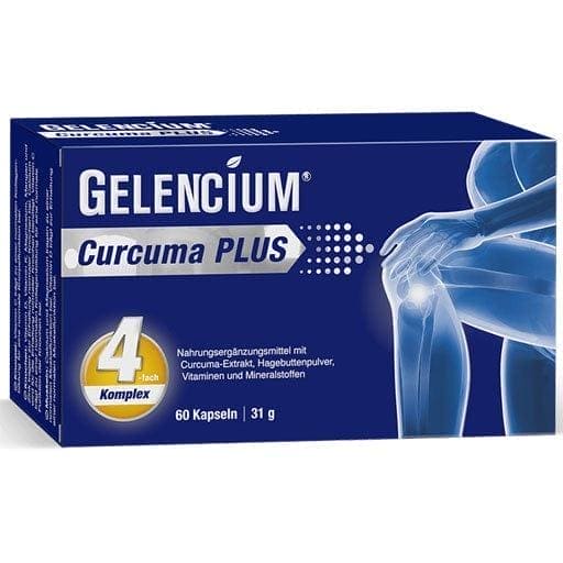 GELENCIUM Curcuma (turmeric) Plus highly dosed with Vit.C capsules UK