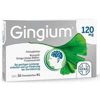 GINGIUM 120 mg film-coated 30 tablets UK